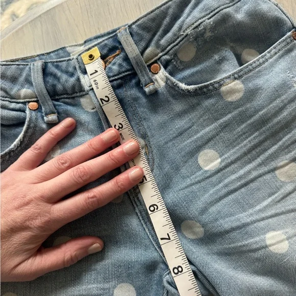Marc Jacobs Light Blue Polka Dot Slim Jeans - Picture 7 of 8
